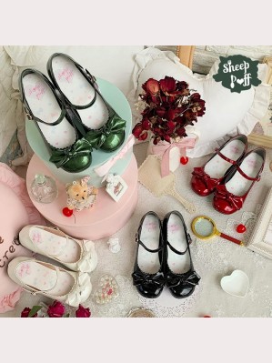 Multi Color Bowknot Sweet Lolita Shoes by Sheep Puff (SPF01)
